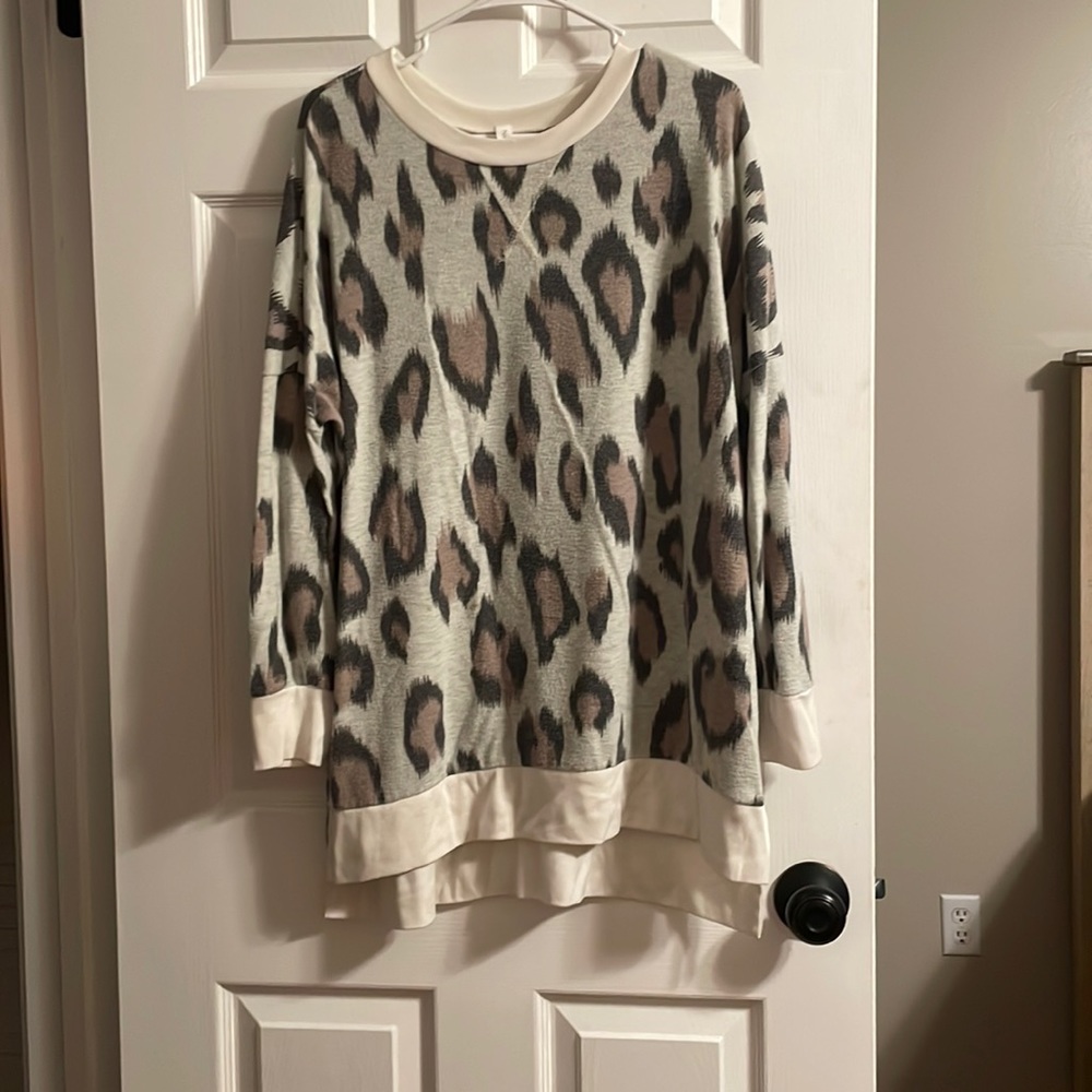 Leopard print sweater